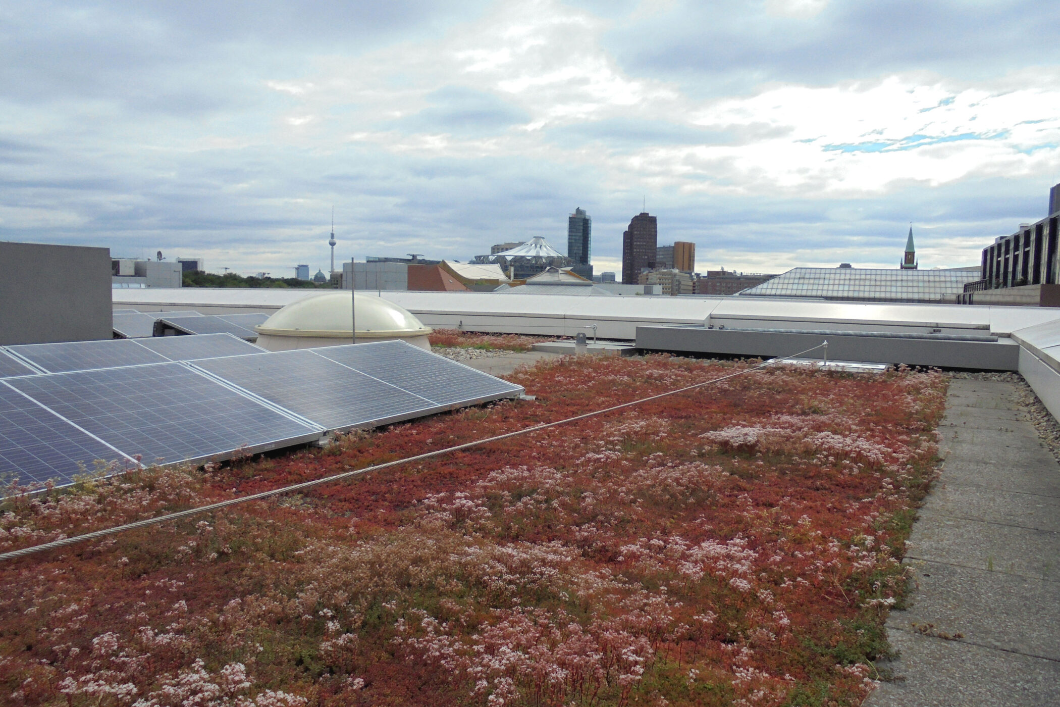 Solaranalge auf dem Dach der Landesvertretung in Berlin