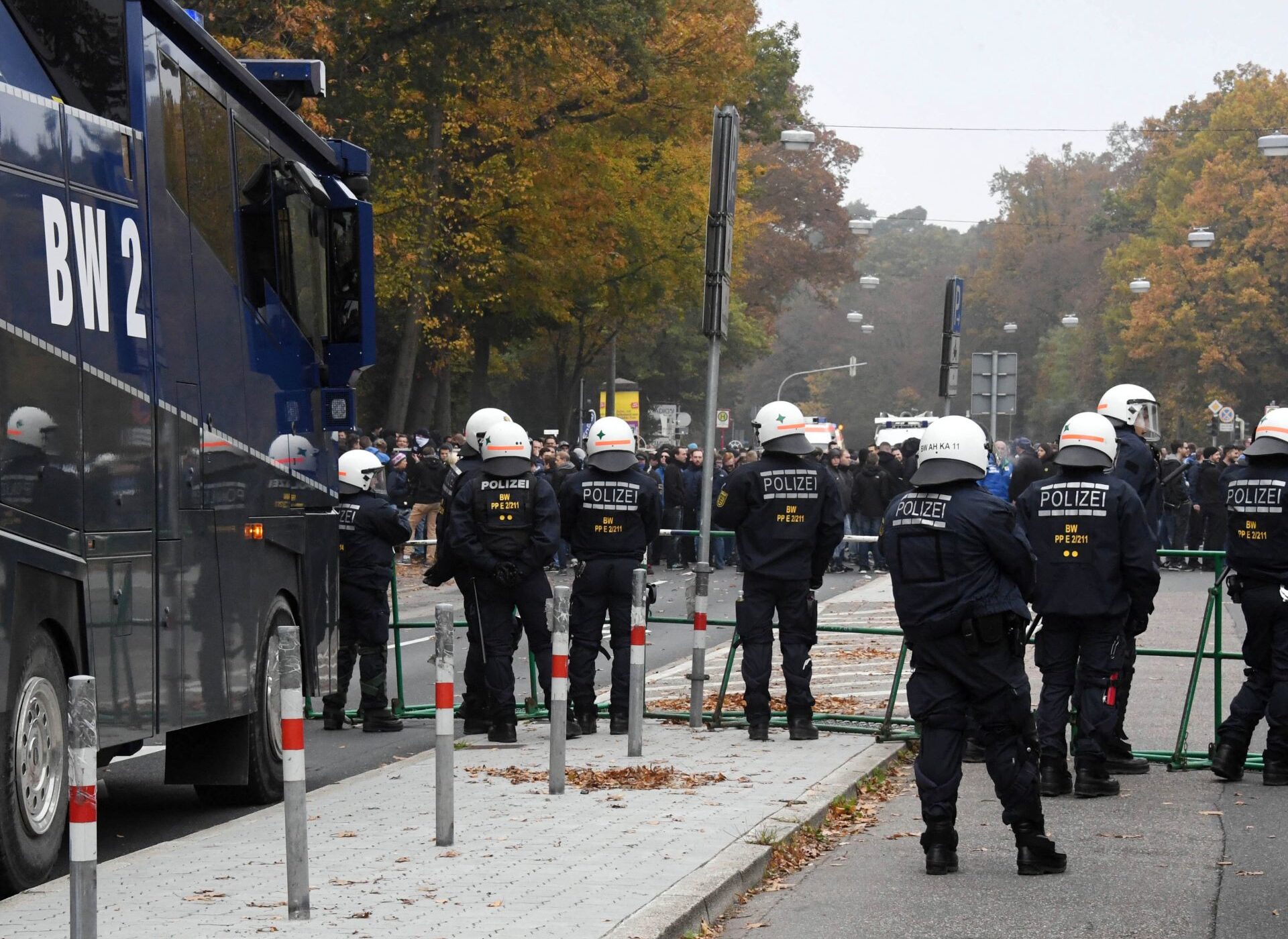 Polizeieinsatz Fußball