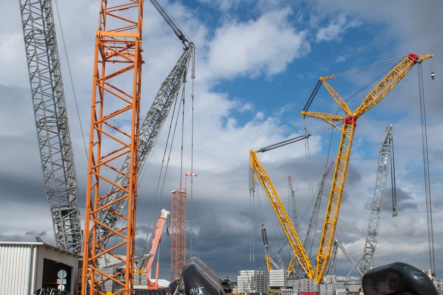 Der Baumaschinen und Kranhersteller Liebherr ist – eingeschränkt – noch immer auf dem russischen Markt aktiv.