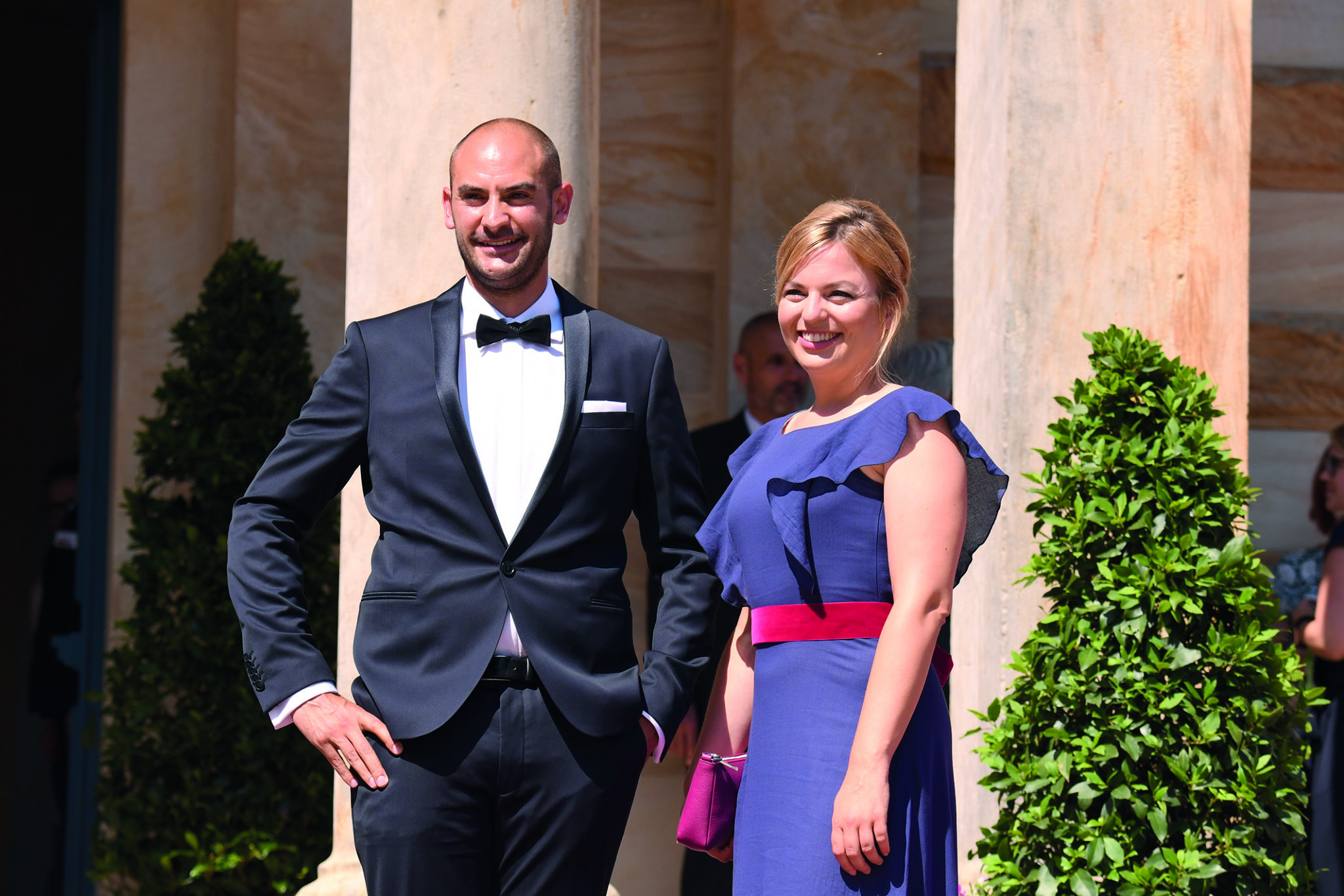 Danyal Bayaz mit seiner Frau Katharina Schulze. 