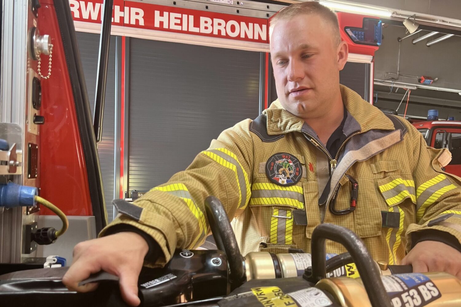 Feuerwehrmann Matthias Künzel