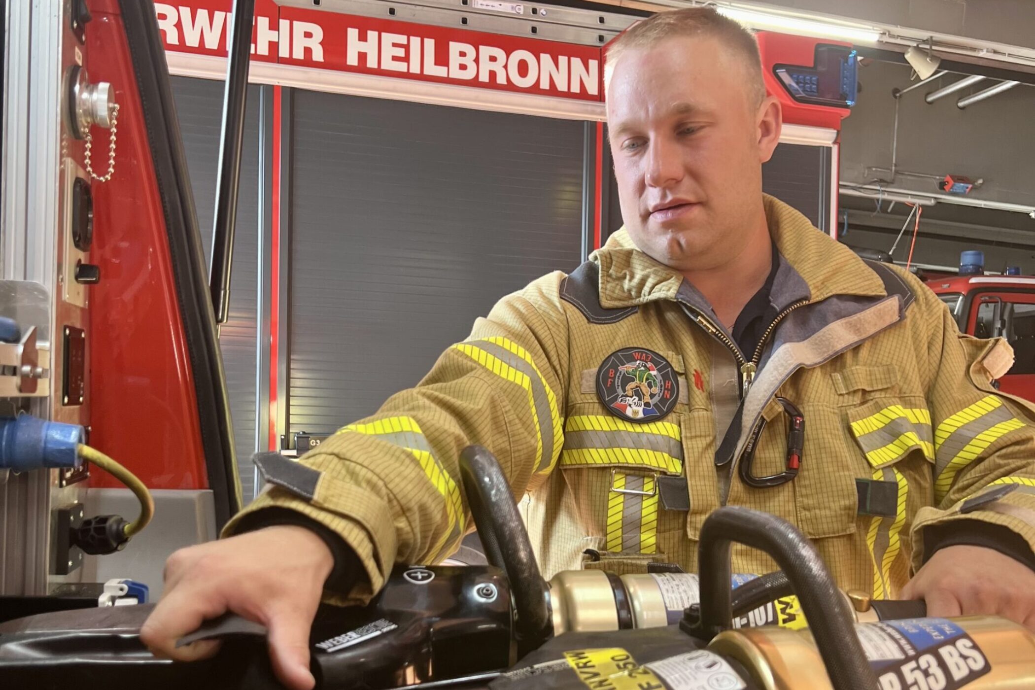 Feuerwehrmann Matthias Künzel