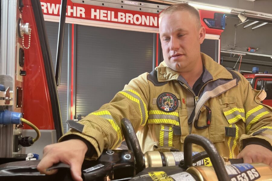 Feuerwehrmann Matthias Künzel