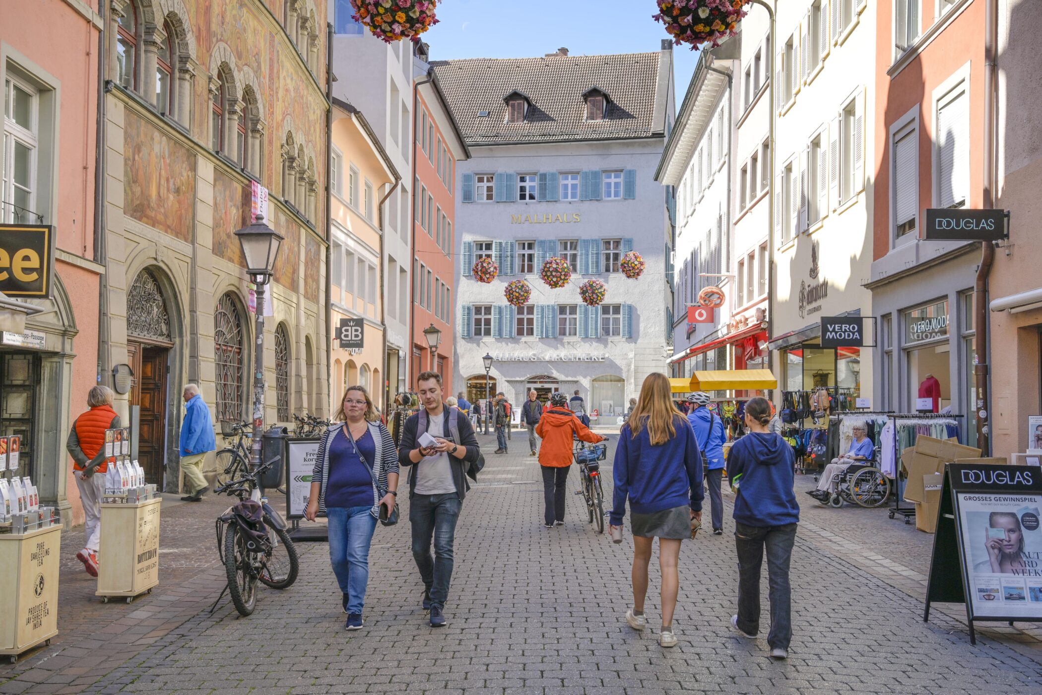 Einkaufsstraße, Fußgängerzone, Kanzleistraße, Altstadt, Konstanz