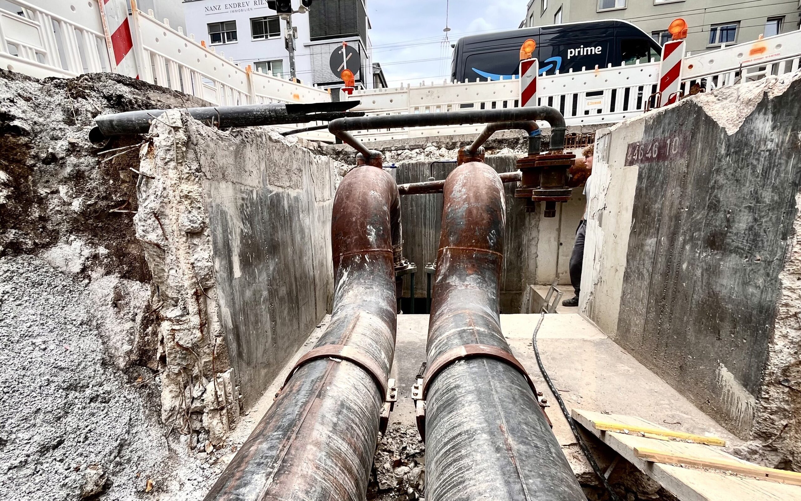 Unterirdisches Warnband Elektrisch Wasser Gas Kanal Heizung Signal 256670699460